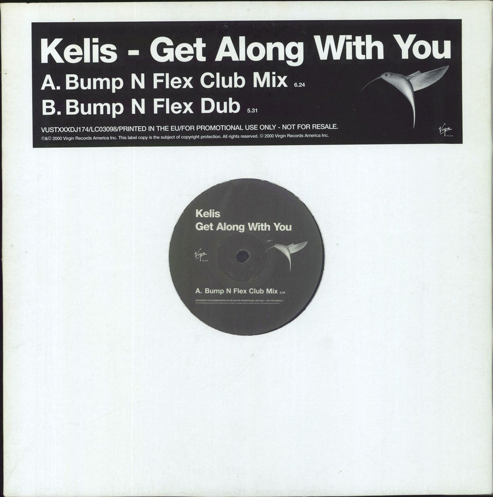 Kelis Get Along With You UK Promo 12" vinyl single (12 inch record / Maxi-single) VUSTXXXDJ174