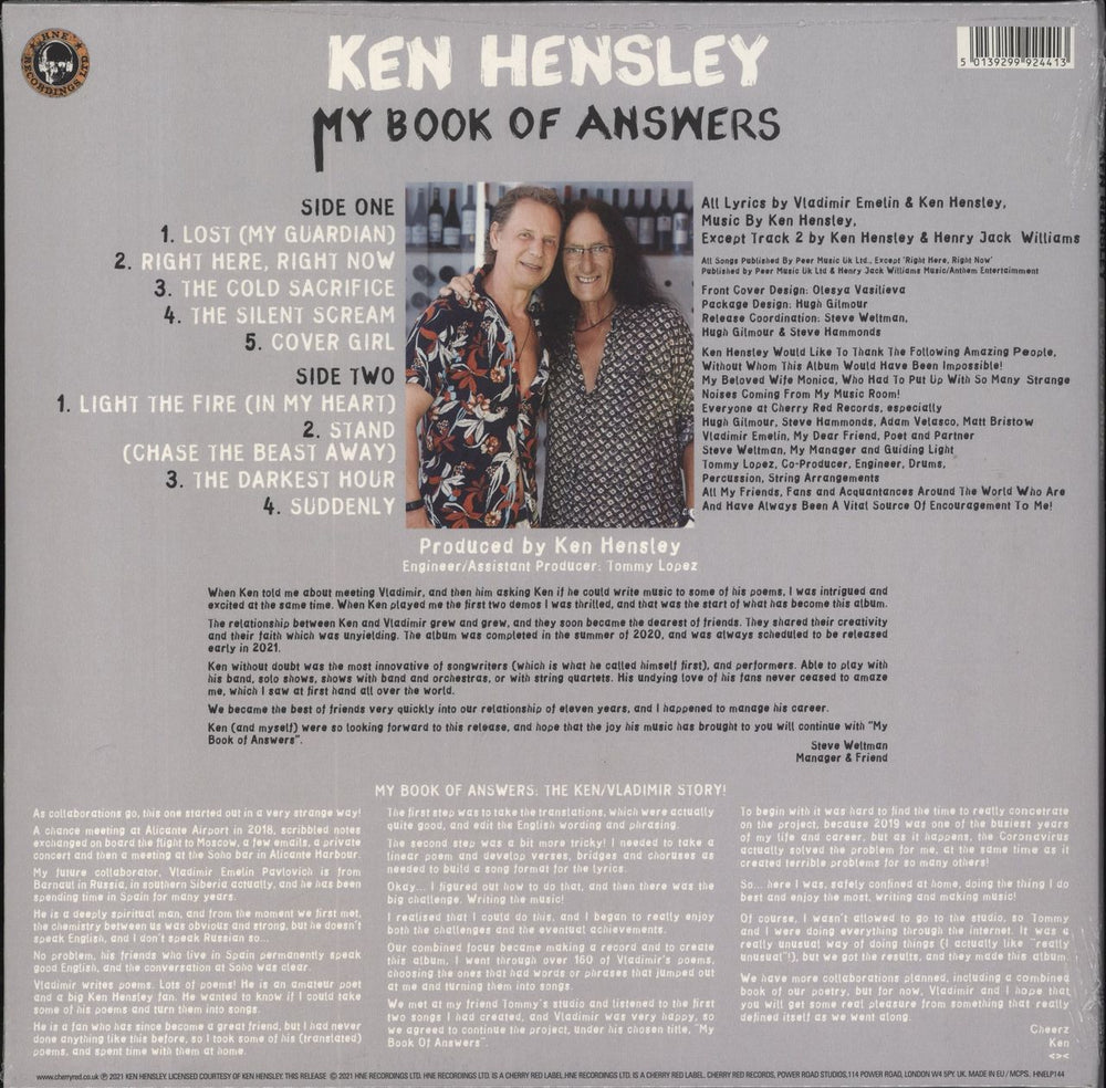 Ken Hensley My Book Of Answers - Sealed UK vinyl LP album (LP record) 5013929924413