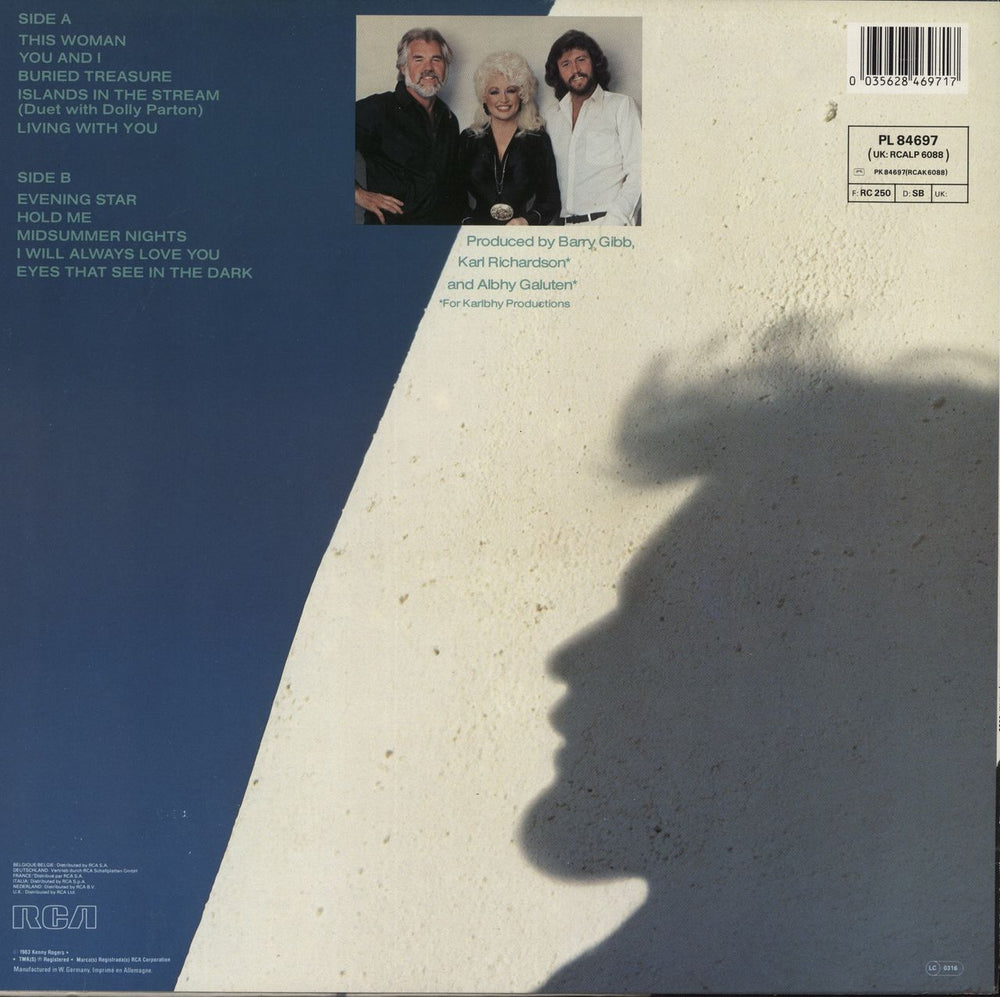 Kenny Rogers & The First Edition Eyes That See In The Dark - Hype Sticker German vinyl LP album (LP record) 035628469717