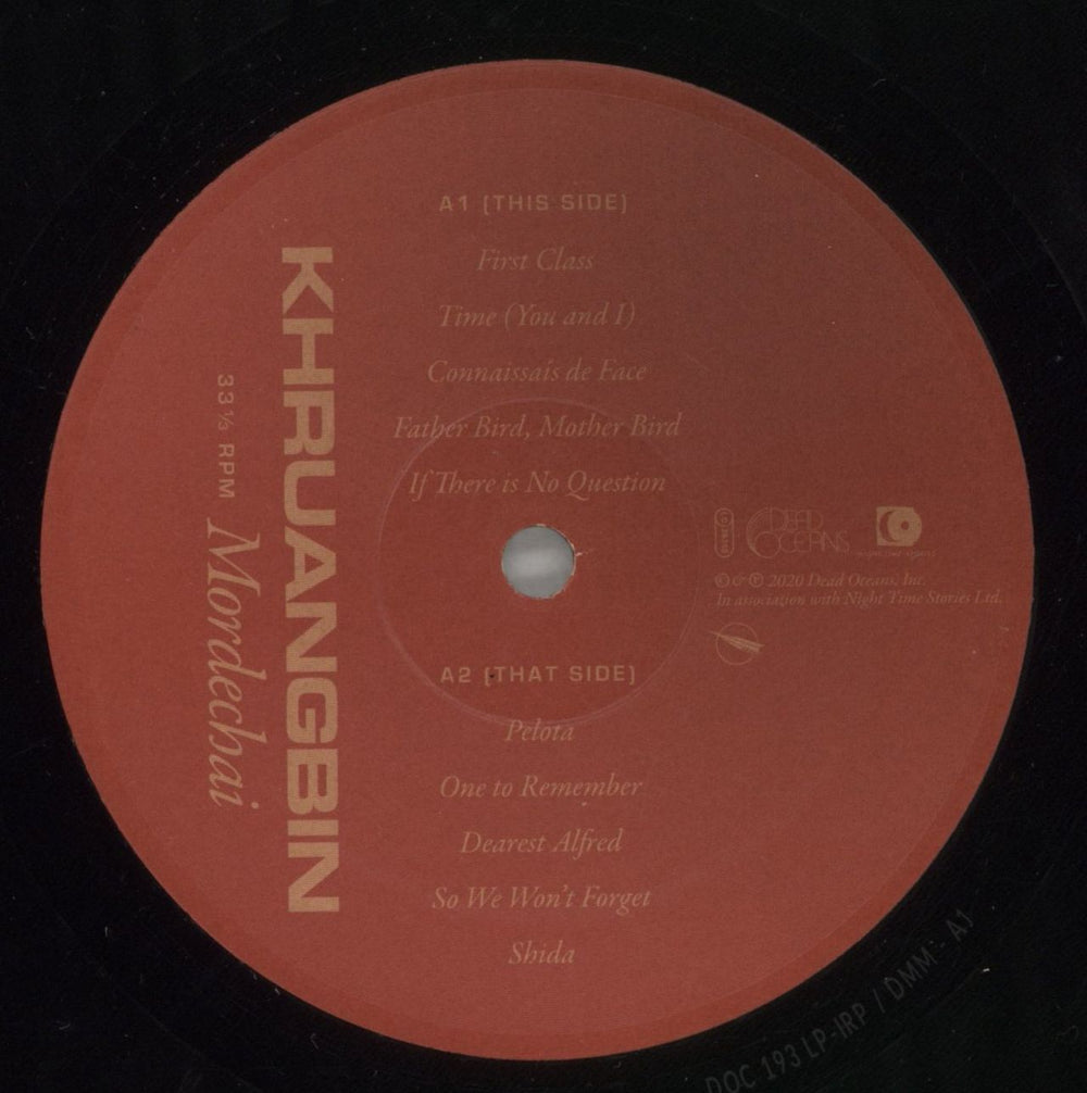 Khruangbin Mordechai US vinyl LP album (LP record) 03WLPMO865317