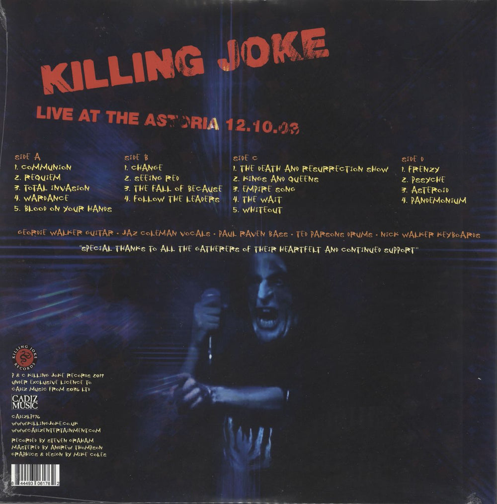 Killing Joke Malicious Damage - Live At The Astoria 12.10.03 - Sealed UK 2-LP vinyl record set (Double LP Album) 844493061762