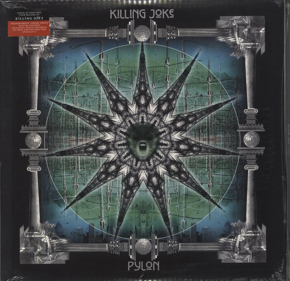 Killing Joke Pylon - Transparent Green Vinyl - Sealed UK 3-LP vinyl record set (Triple LP Album) SPINE562727