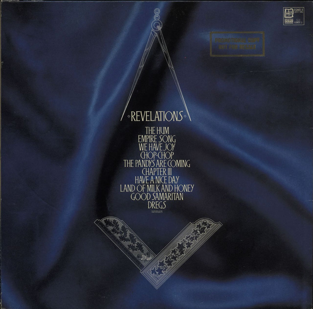 Killing Joke Revelations - Gold Stamp UK vinyl LP album (LP record) KILLPRE685664