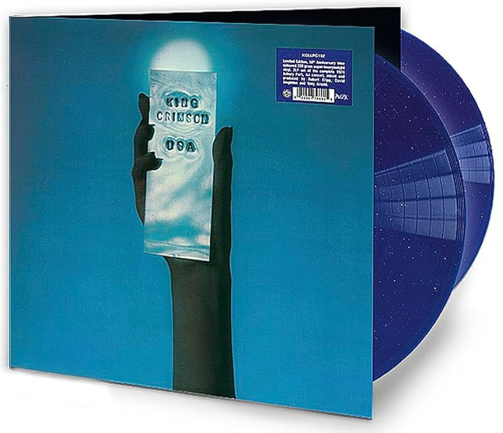 King Crimson USA - Blue Sparkle 200 Gram Vinyl - Sealed UK 2-LP vinyl record set (Double LP Album) KCLLPC152