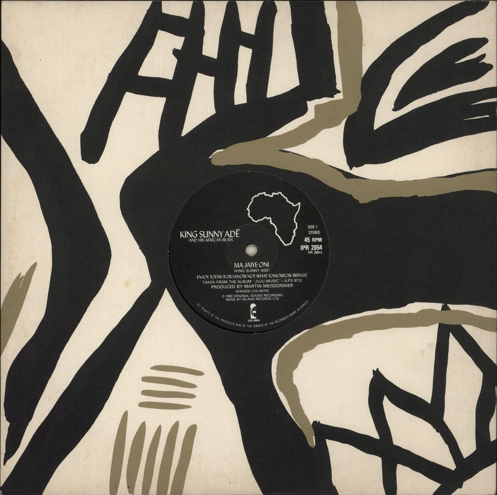 King Sunny Ade Ma Jaiye Oni UK 12" vinyl single (12 inch record / Maxi-single) IPR2054