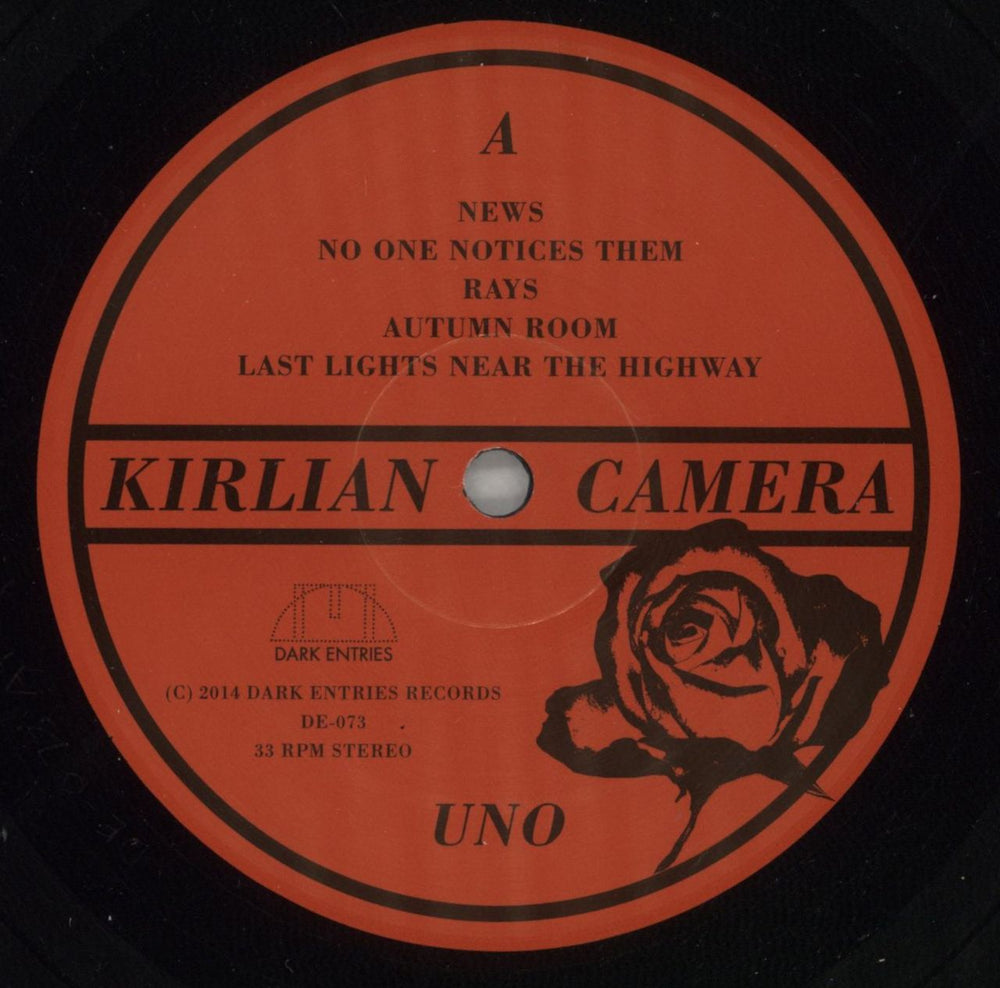 Kirlian Camera Uno + Flexi-disc US vinyl LP album (LP record) 89TLPUN865365