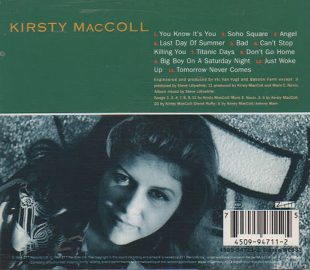 Kirsty MacColl Titanic Days German CD album (CDLP) KIRCDTI24927