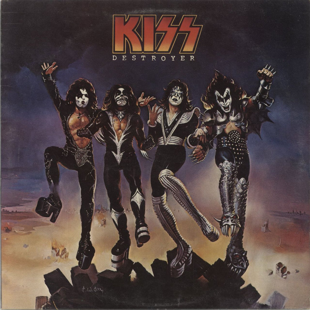 Kiss Destroyer - 1st - EX UK vinyl LP album (LP record) CBC4008