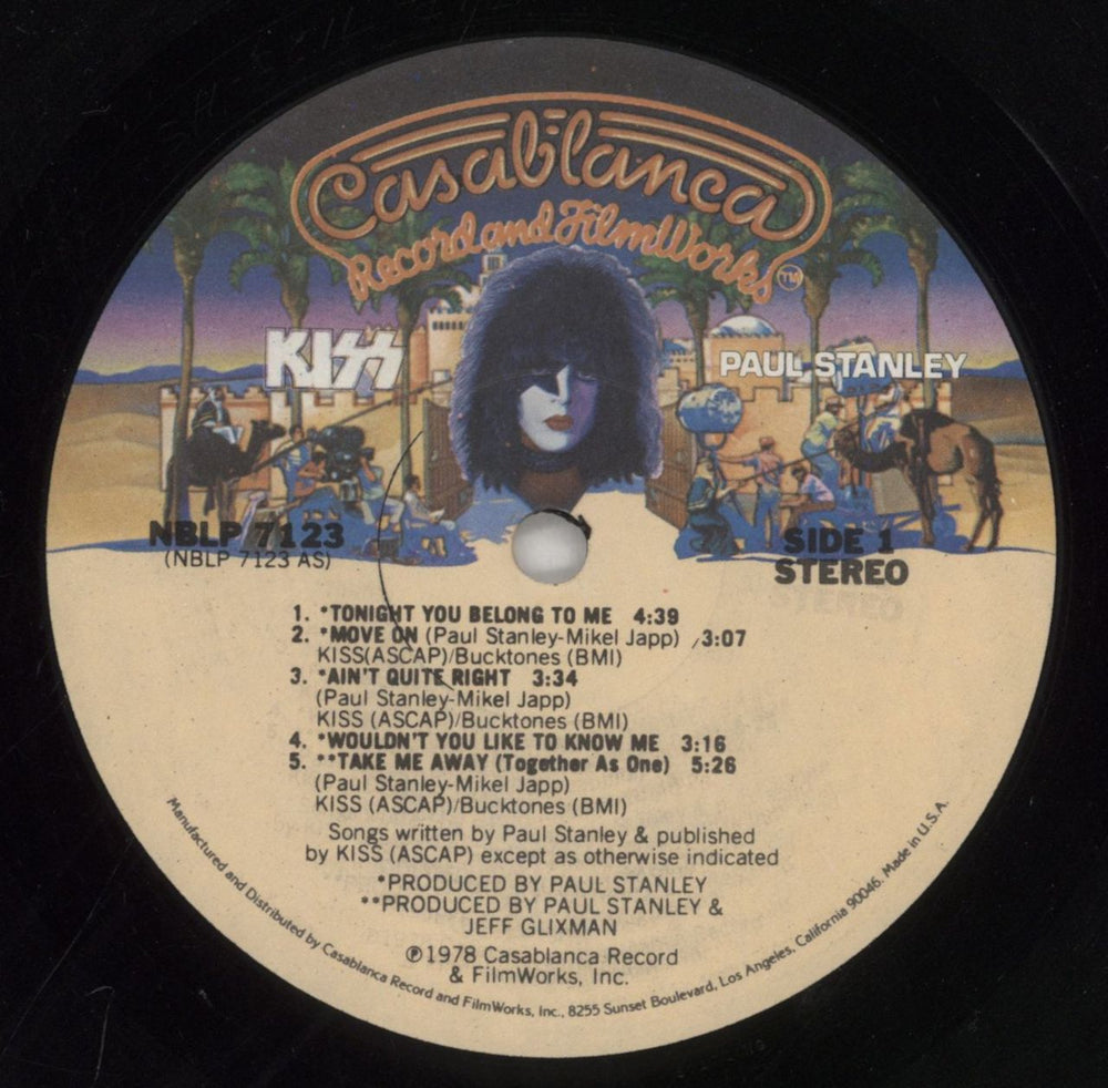 Kiss Paul Stanley + Mural Poster - EX US vinyl LP album (LP record) KISLPPA860894