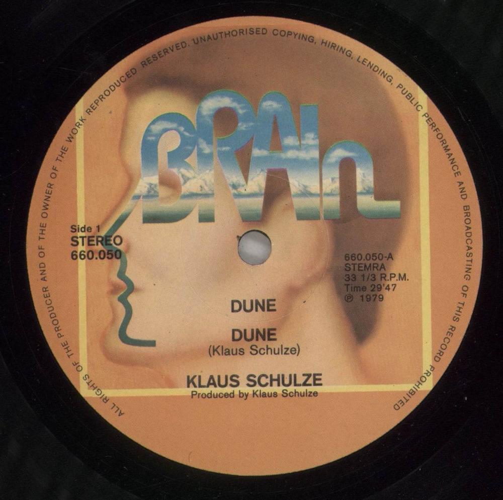 Klaus Schulze Dune Dutch vinyl LP album (LP record) ULZLPDU337596