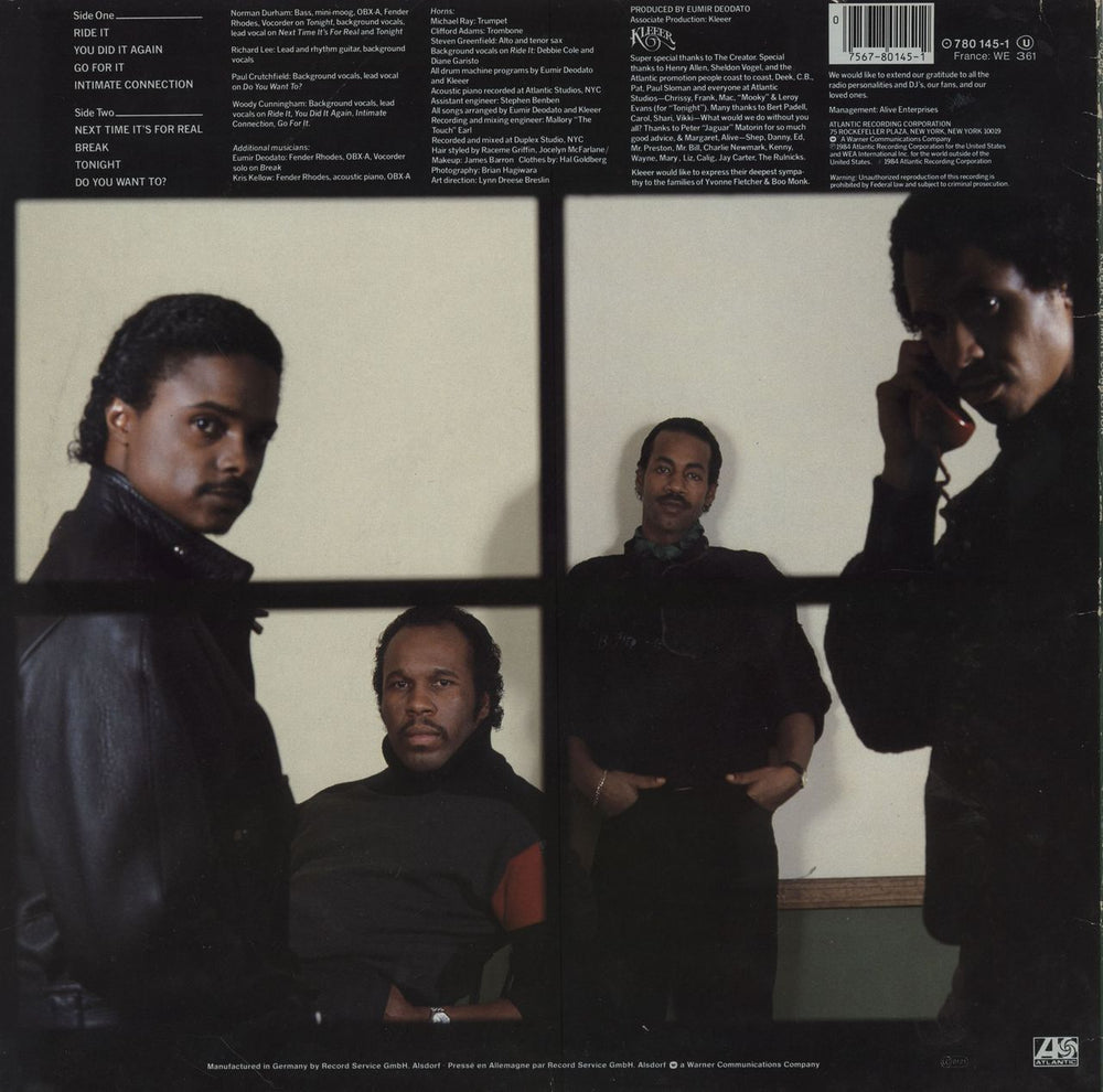 Kleeer Intimate Connection - VG German vinyl LP album (LP record)