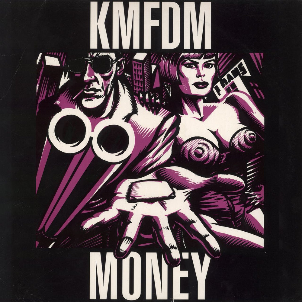 KMFDM Money - EX UK vinyl LP album (LP record) GLOBAL2LP