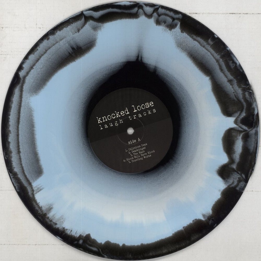 Knocked Loose Laugh Tracks - Black, Blue & White Smash Vinyl US vinyl LP album (LP record) 4YOLPLA861215