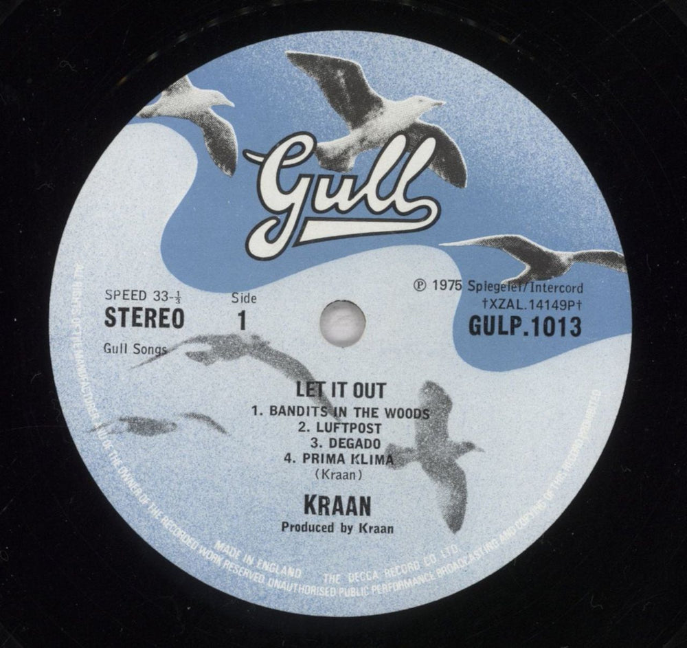 Kraan Let It Out UK vinyl LP album (LP record) KUPLPLE841175
