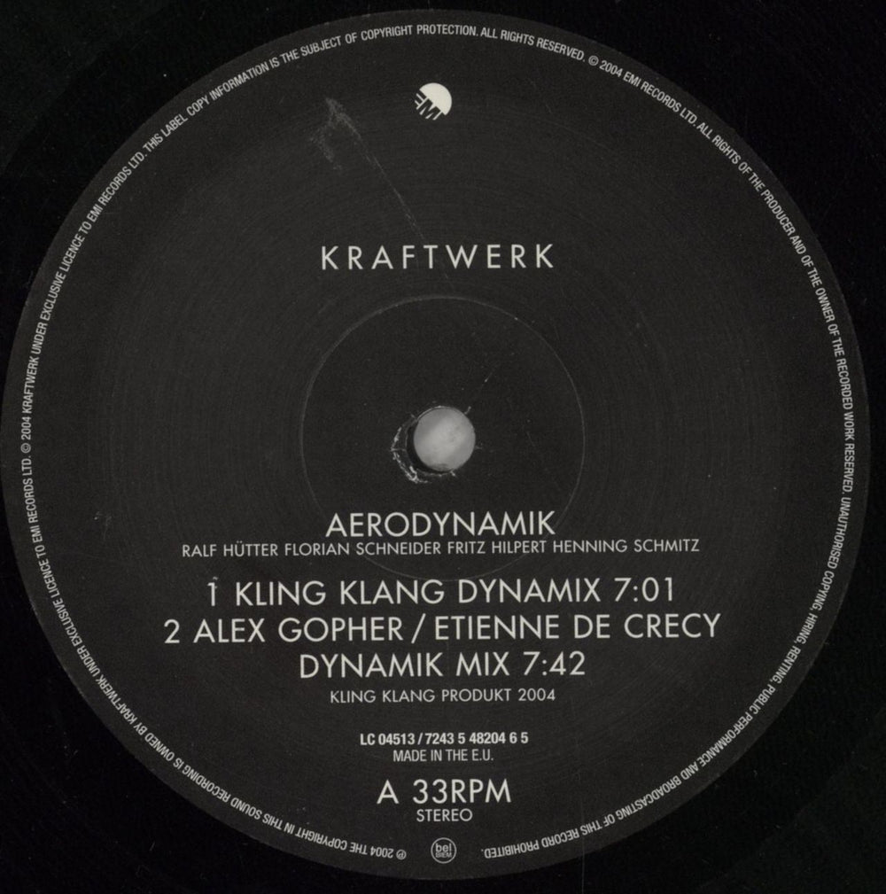 Kraftwerk Aerodynamik + Inner UK 12" vinyl single (12 inch record / Maxi-single) KRA12AE275712