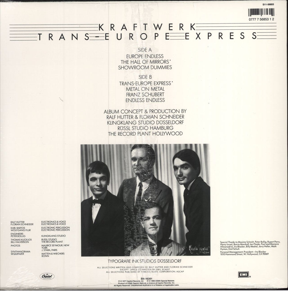 Kraftwerk Trans-Europe Express - Sealed US vinyl LP album (LP record) 077775685312