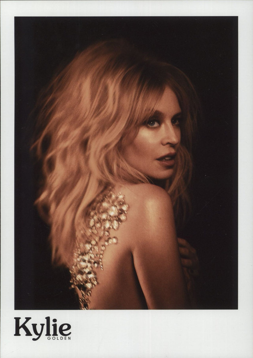 Kylie Minogue Golden + Print UK picture disc LP (vinyl picture disc album) KYLPDGO880850