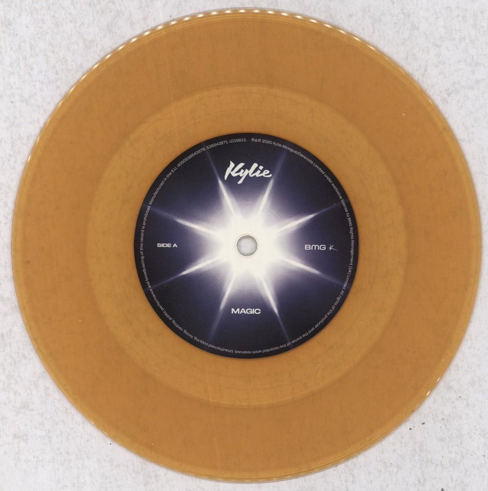 Kylie Minogue Magic - Yellow Vinyl UK 7" vinyl single (7 inch record / 45) KYL07MA835434