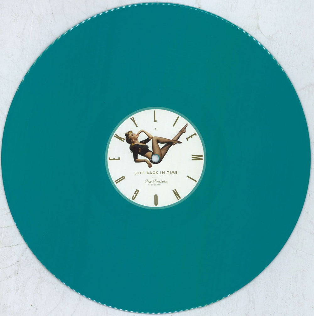 Kylie Minogue Step Back In Time: The Definitive Collection - Mint Green Vinyl UK Promo 2-LP vinyl record set (Double LP Album) KYL2LST760636