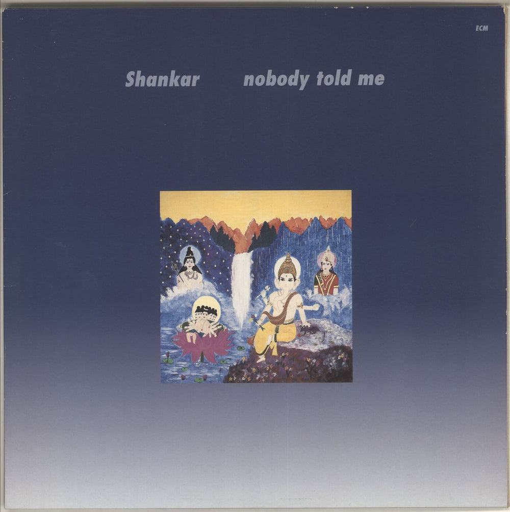 L. Shankar Nobody Told Me German vinyl LP album (LP record) ECM1397