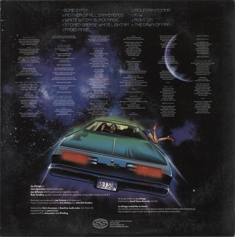 La Chinga Freewheelin - Blue Vinyl Canadian vinyl LP album (LP record)