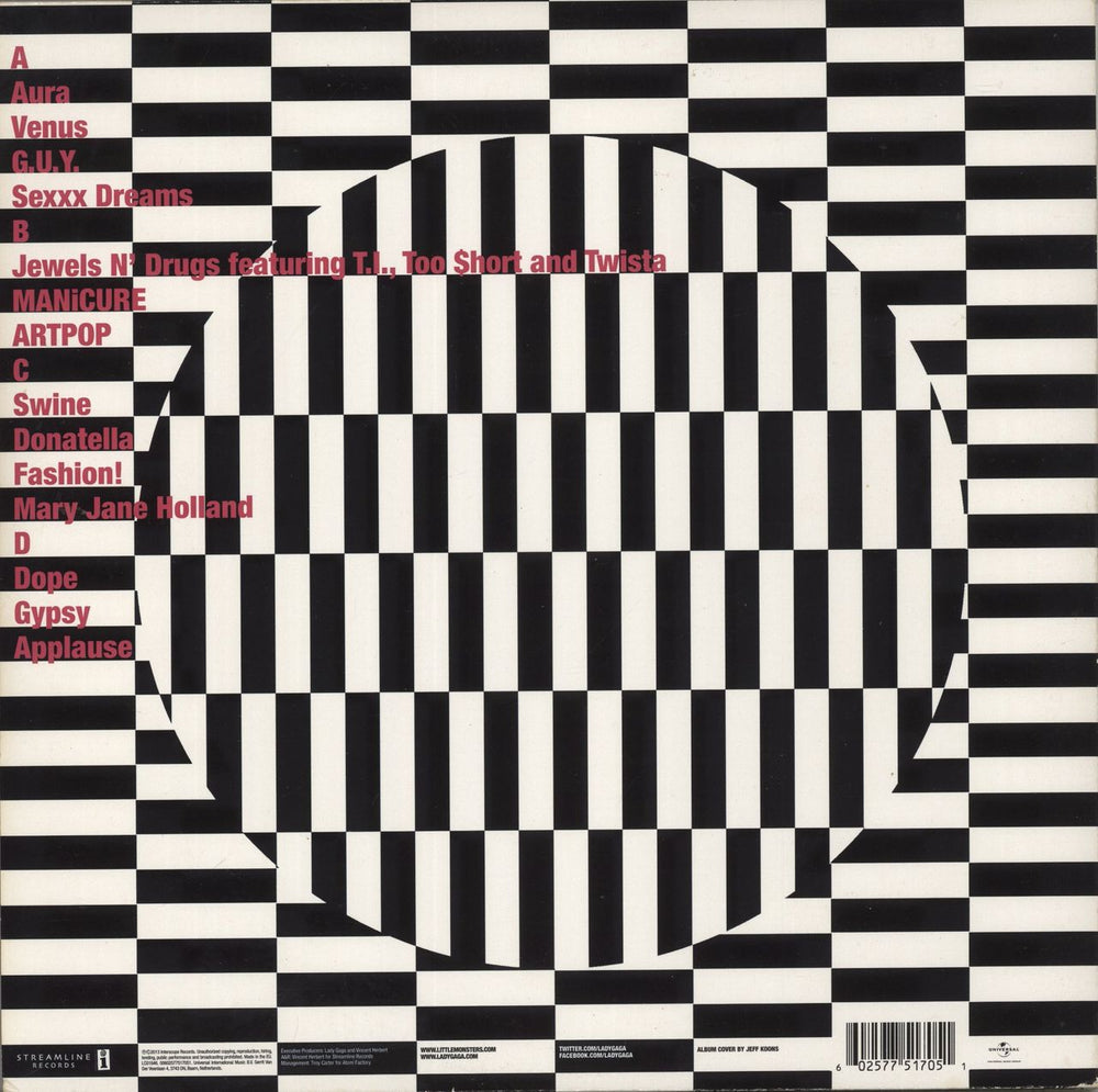 Lady Gaga Artpop - [2019 Reissue] - 180 Gram Vinyl - EX UK 2-LP vinyl record set (Double LP Album) 602577517051