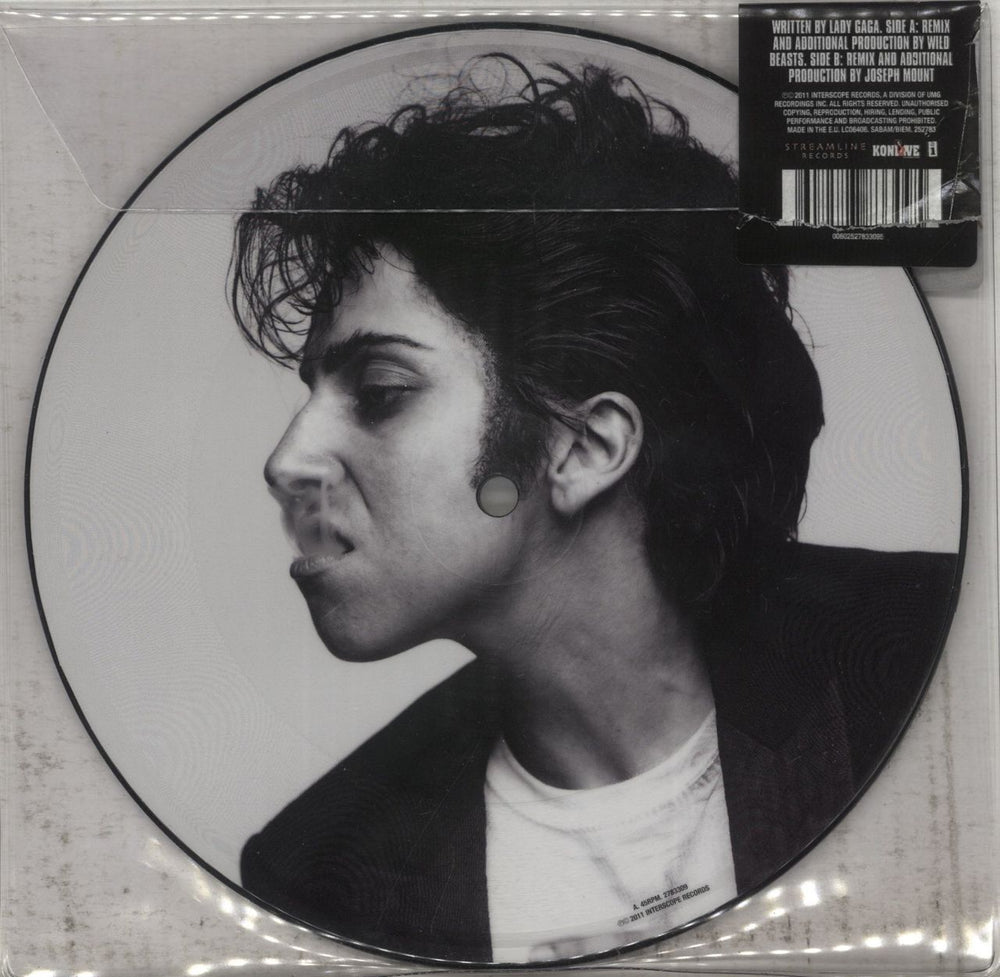 Lady Gaga Yoü And I UK 7" vinyl picture disc (7 inch picture disc single) 602527833095