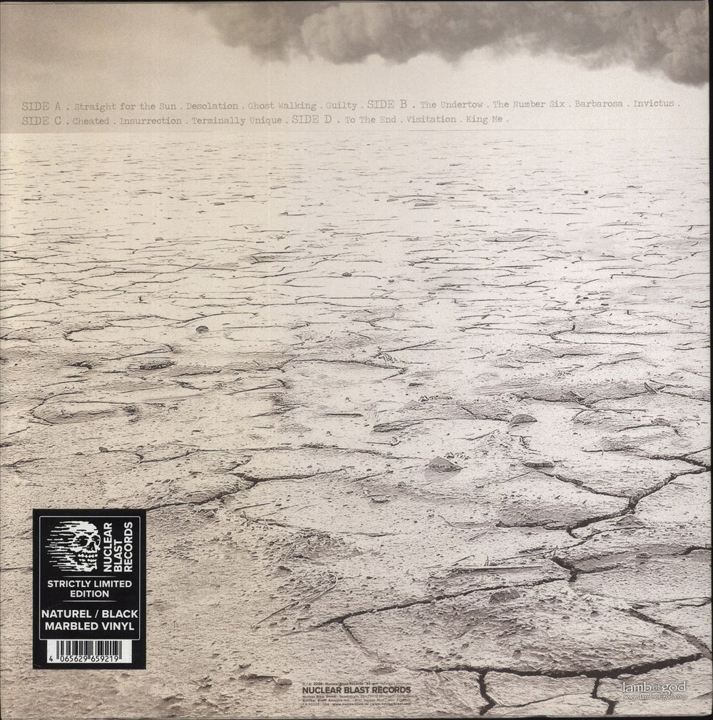 Lamb Of God Resolution - Naturel Black Marbled Vinyl UK 2-LP vinyl record set (Double LP Album) 4065629659219