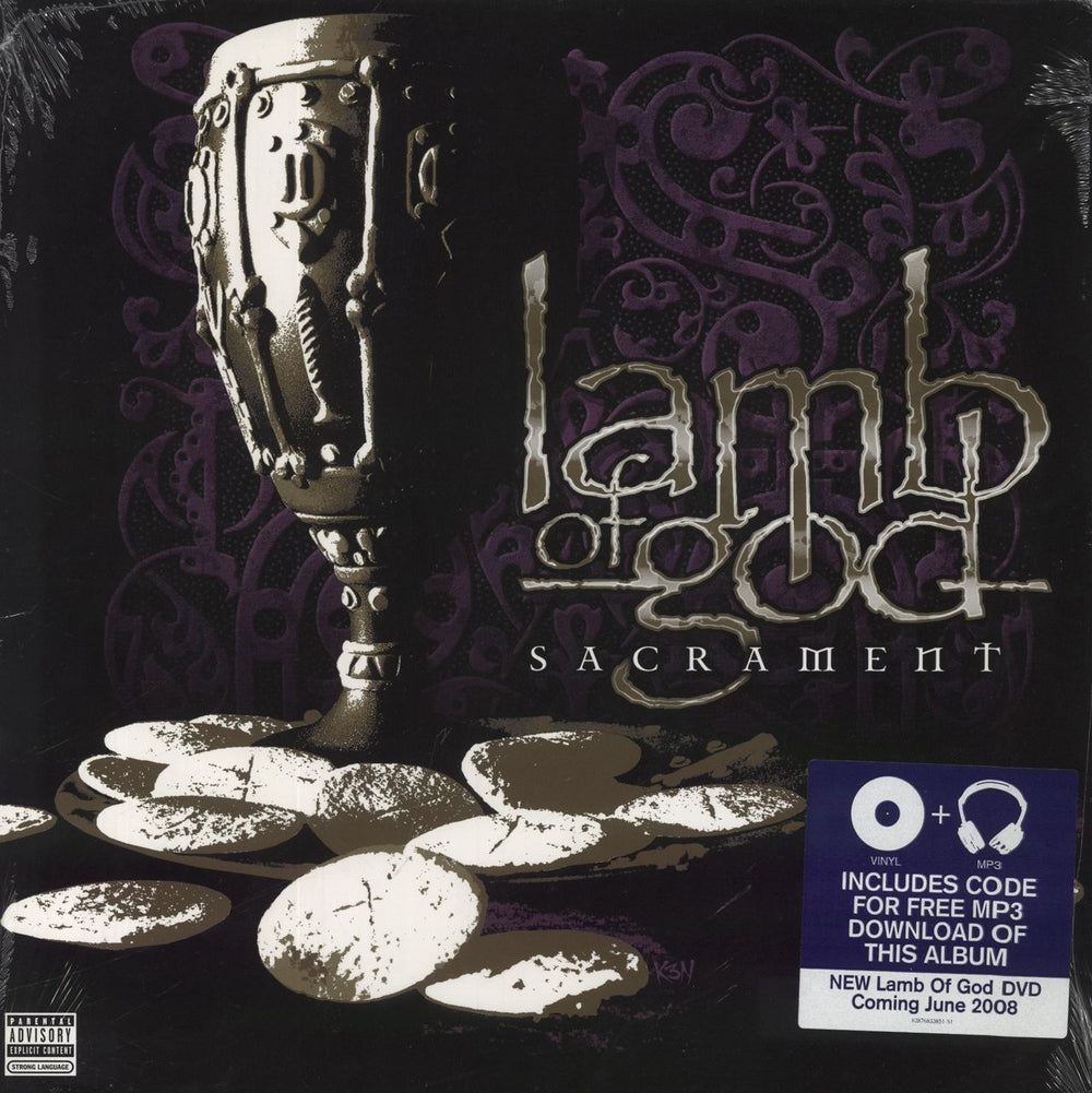 Lamb Of God Sacrament - Sealed UK vinyl LP album (LP record) 88697009452