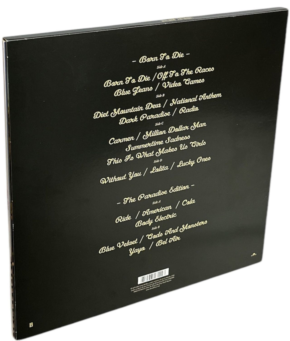 Lana Del Rey Born To Die - The Paradise Edition - Slipcase Box UK 3-LP vinyl record set (Triple LP Album) 602537181223