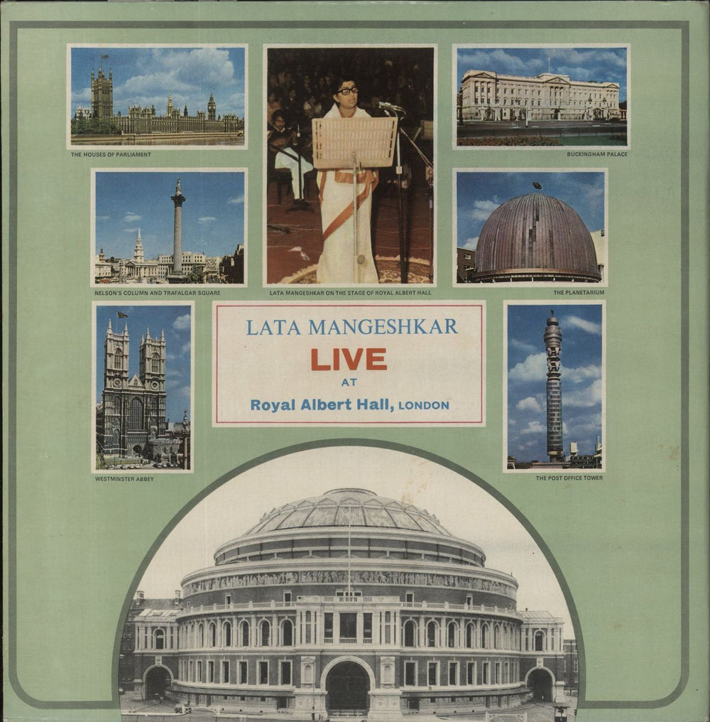 Lata Mangeshkar Live At Royal Albert Hall, London (March 1974) Indian 2-LP vinyl record set (Double LP Album)