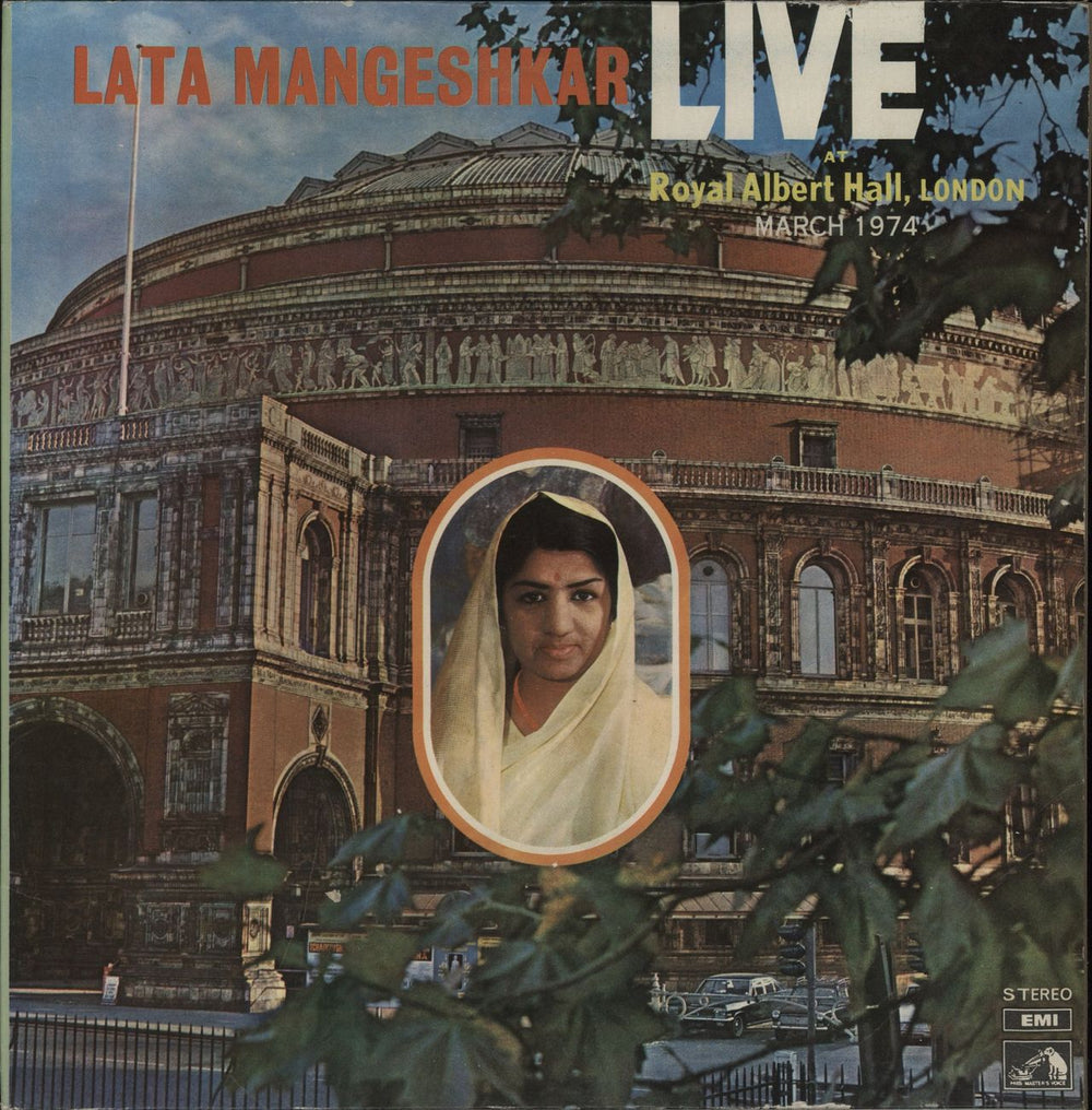 Lata Mangeshkar Live At Royal Albert Hall, London (March 1974) Indian 2-LP vinyl record set (Double LP Album) EASD4015