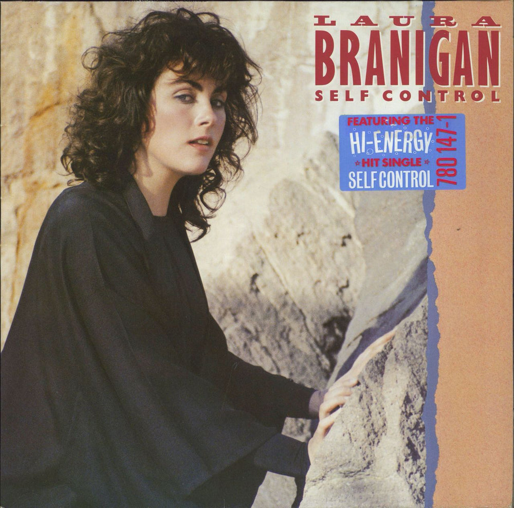 Laura Branigan Self Control - Hype sticker German vinyl LP album (LP record) 780147-1