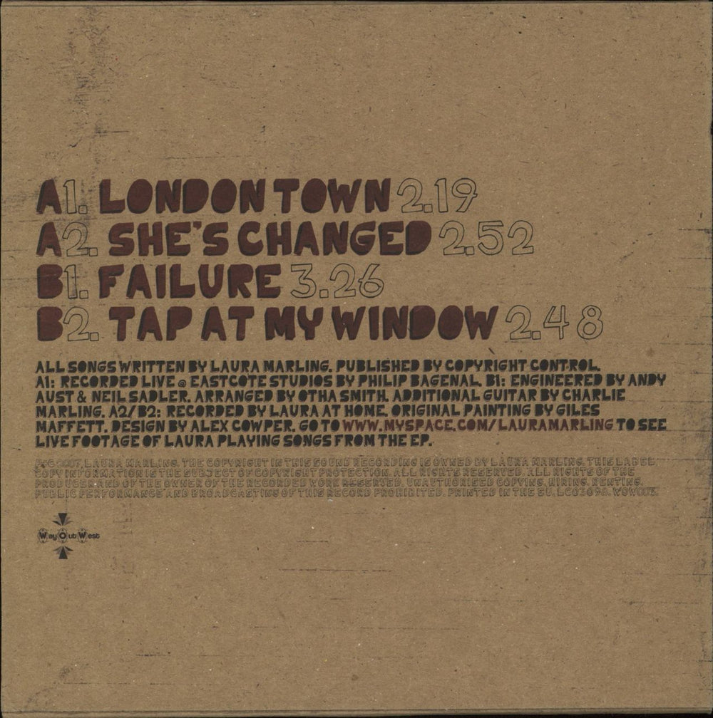 Laura Marling The London Town EP UK 7" vinyl single (7 inch record / 45)