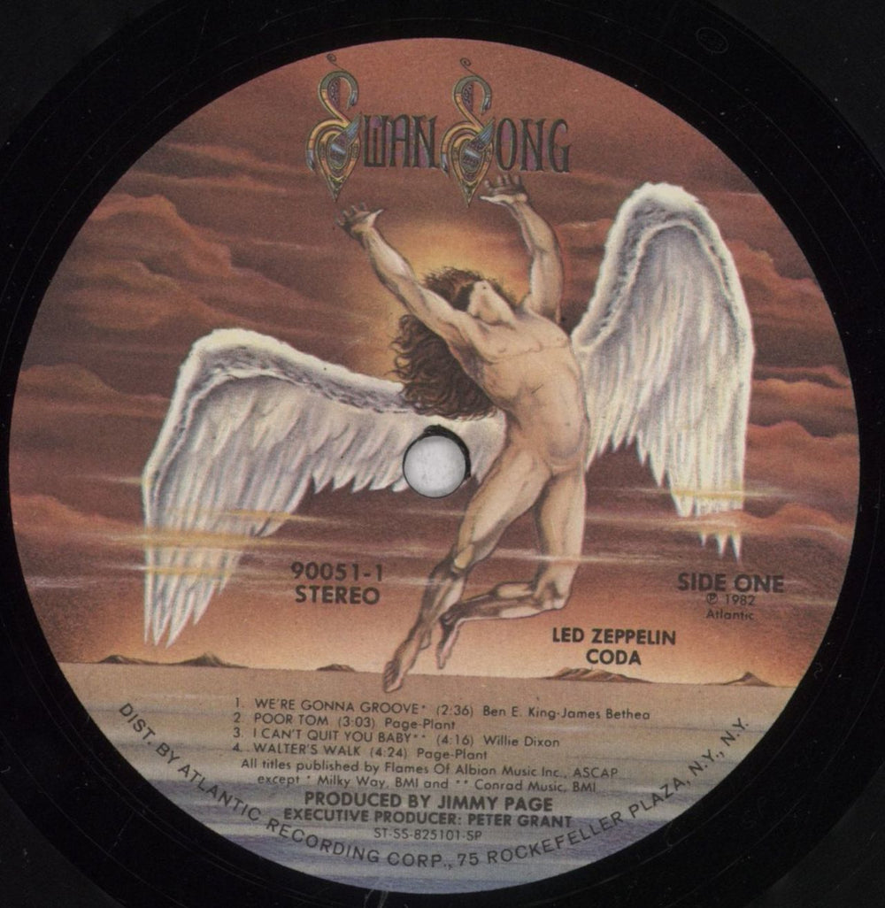 Led Zeppelin Coda - EX US vinyl LP album (LP record) ZEPLPCO525441