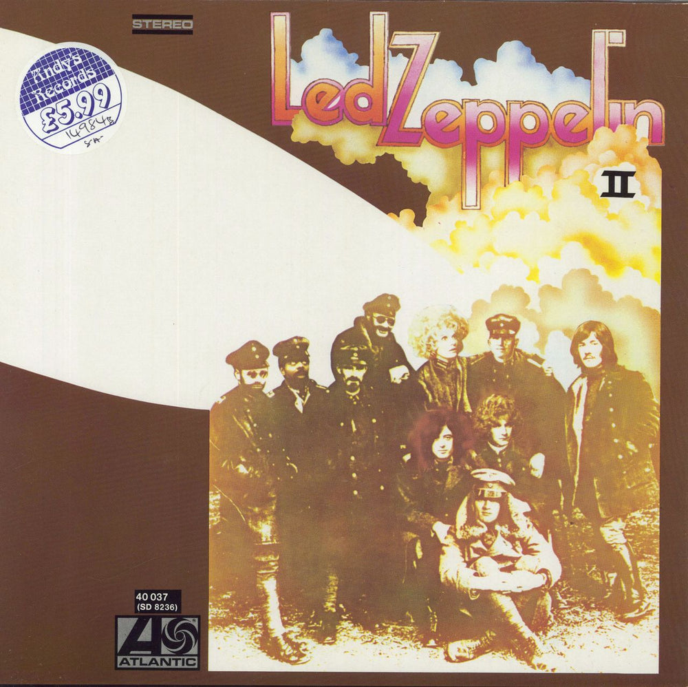 Led Zeppelin Led Zeppelin II - 80s German vinyl LP album (LP record) K40037