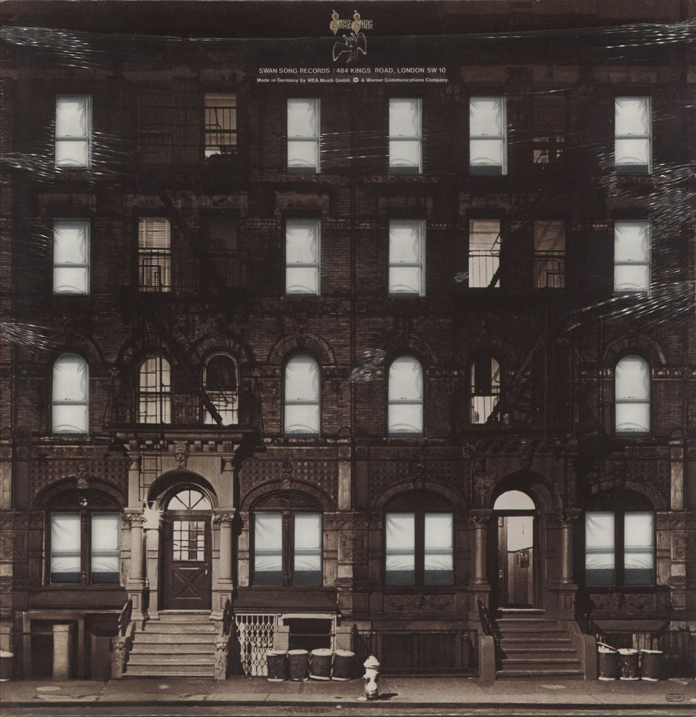 Led Zeppelin Physical Graffiti - 80s Two Misspellings German 2-LP vinyl record set (Double LP Album)