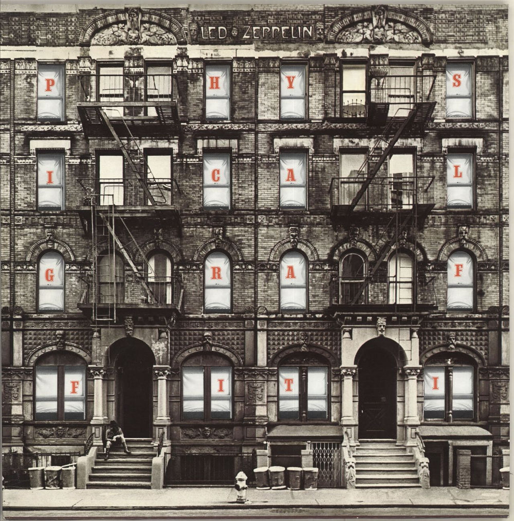 Led Zeppelin Physical Graffiti - 80s Two Misspellings German 2-LP vinyl record set (Double LP Album) SSK89400