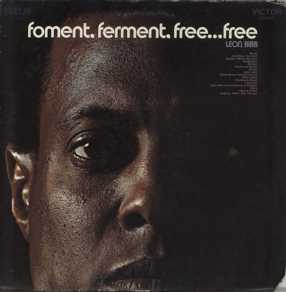 Leon Bibb Foment, Ferment, Free... Free US vinyl LP album (LP record) LSP4202