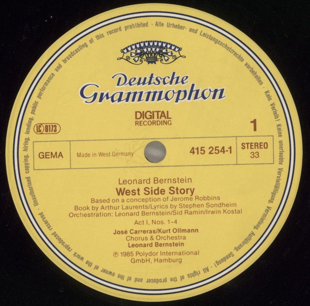 Leonard Bernstein West Side Story German 2-LP vinyl record set (Double LP Album) 5LB2LWE496807