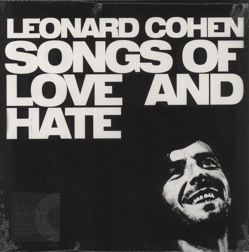 Leonard Cohen Songs Of Love And Hate - 180 Gram Vinyl - Sealed UK vinyl LP album (LP record) 88875195511