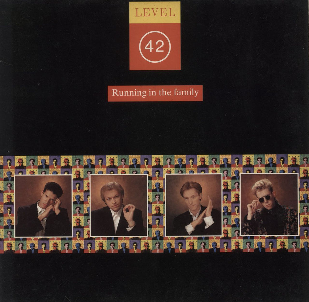 Level 42 Running In The Family - Merch Insert UK vinyl LP album (LP record) POLH42