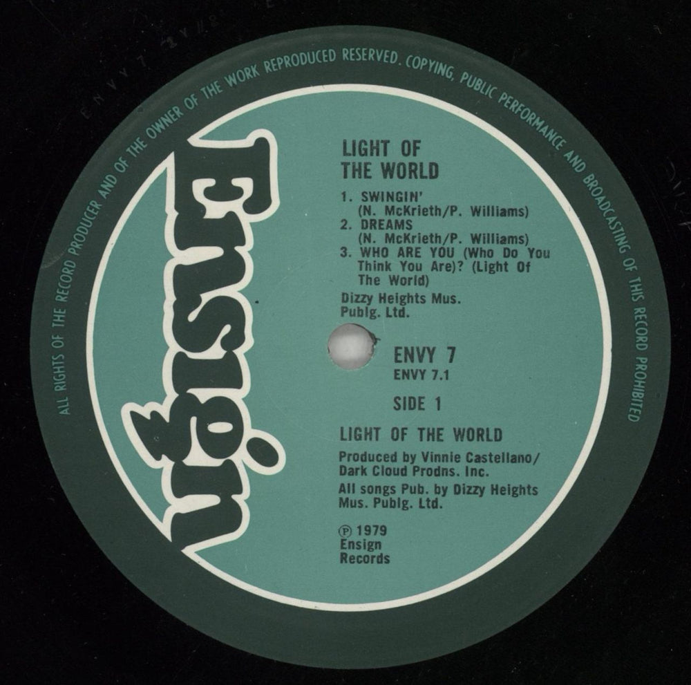 Light Of The World Light Of The World UK vinyl LP album (LP record) LA3LPLI425028