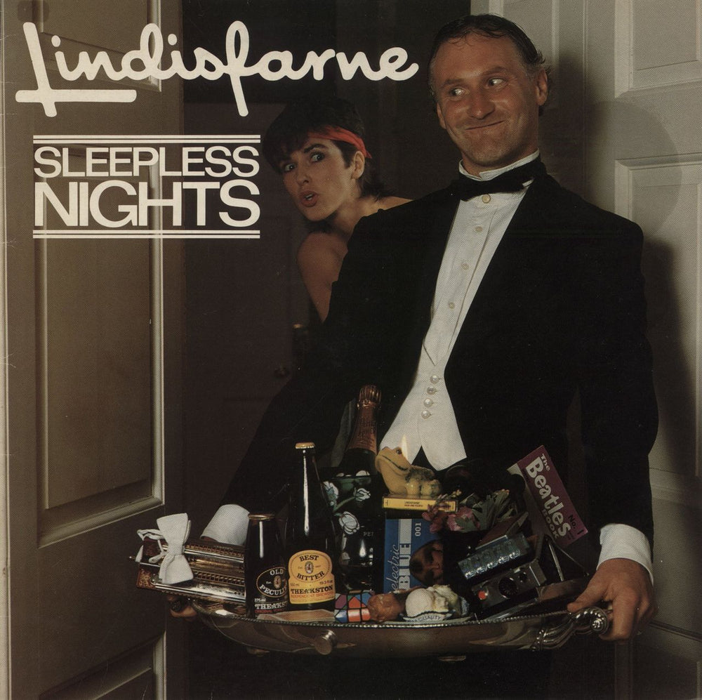 Lindisfarne Sleepless Nights UK vinyl LP album (LP record) GET1A