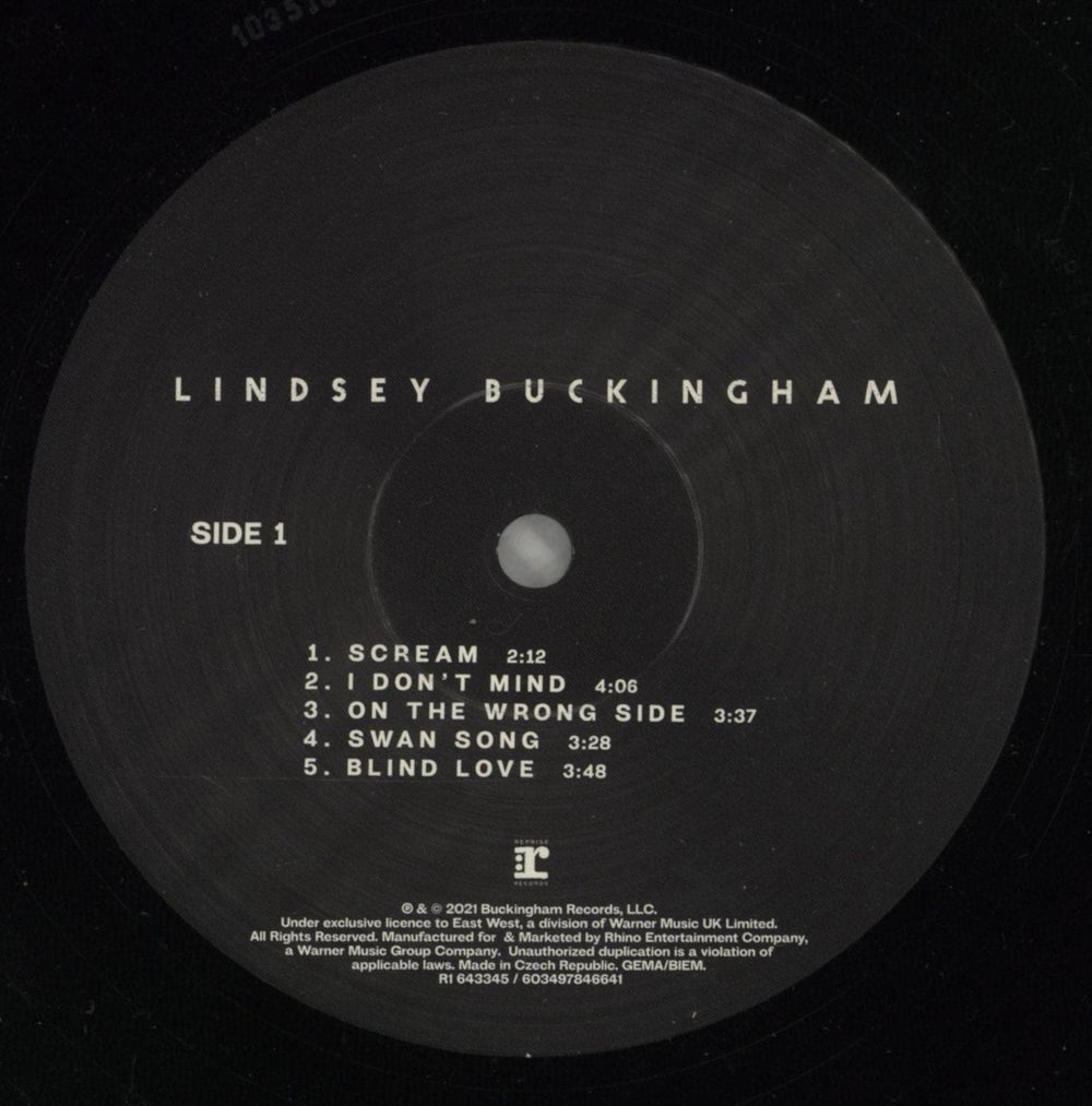 Lindsey Buckingham Lindsey Buckingham UK vinyl LP album (LP record) LINLPLI871495