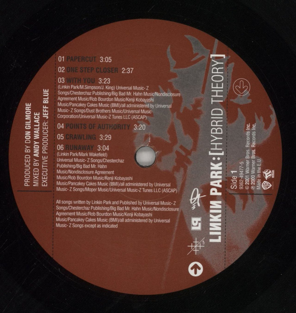 Linkin Park Hybrid Theory UK vinyl LP album (LP record) LKPLPHY786420