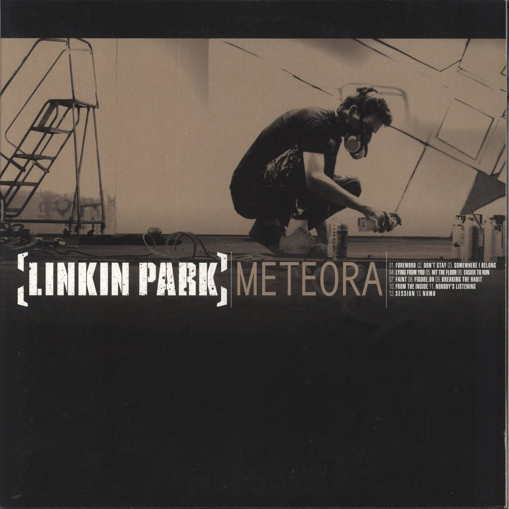 Linkin Park Meteora - Aqua Blue Vinyl US 2-LP vinyl record set (Double LP Album) 093624818618