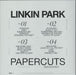 Linkin Park Papercuts - Zoetrope UK picture disc LP (vinyl picture disc album)