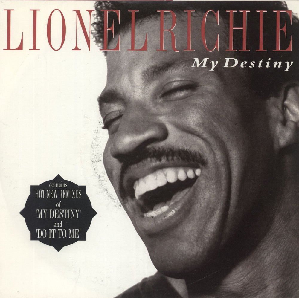 Lionel Richie My Destiny UK 7" vinyl single (7 inch record / 45) TMG1408