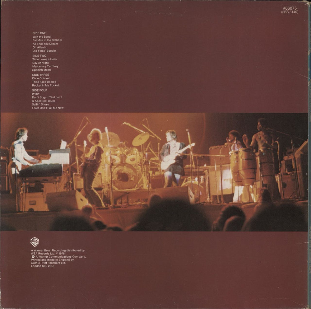 Little Feat Waiting For Columbus UK 2-LP vinyl record set (Double LP Album)